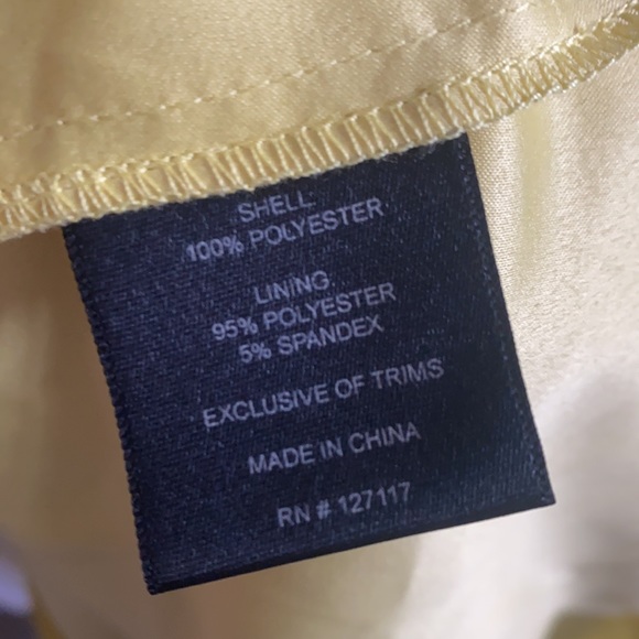 Cache Dress yellow size 8 NWT $178 chiffon - Picture 6 of 6